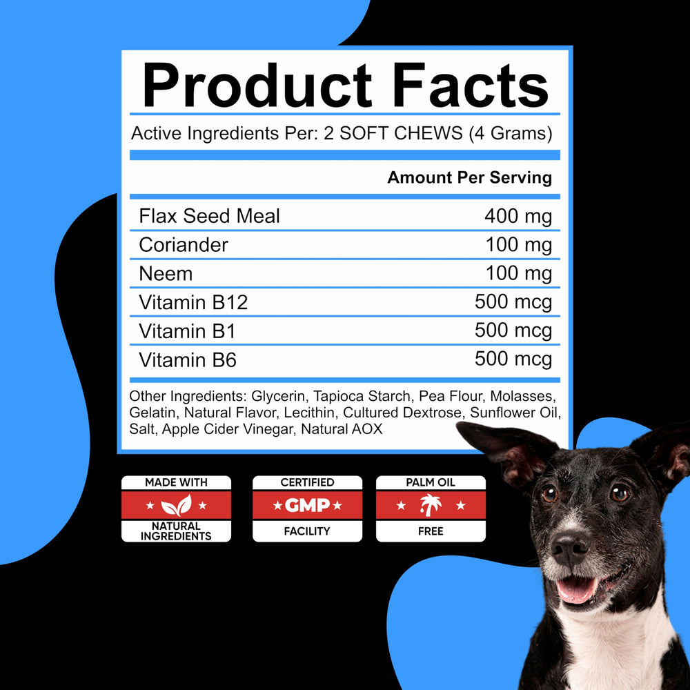 Avid Paws: solución diaria de prevención para cachorros y adultos.