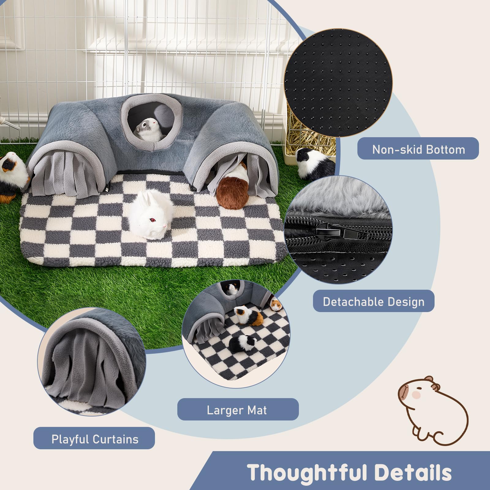 Avont cama suave desmontable, ideal para dormir o jugar en casa de mascotas.