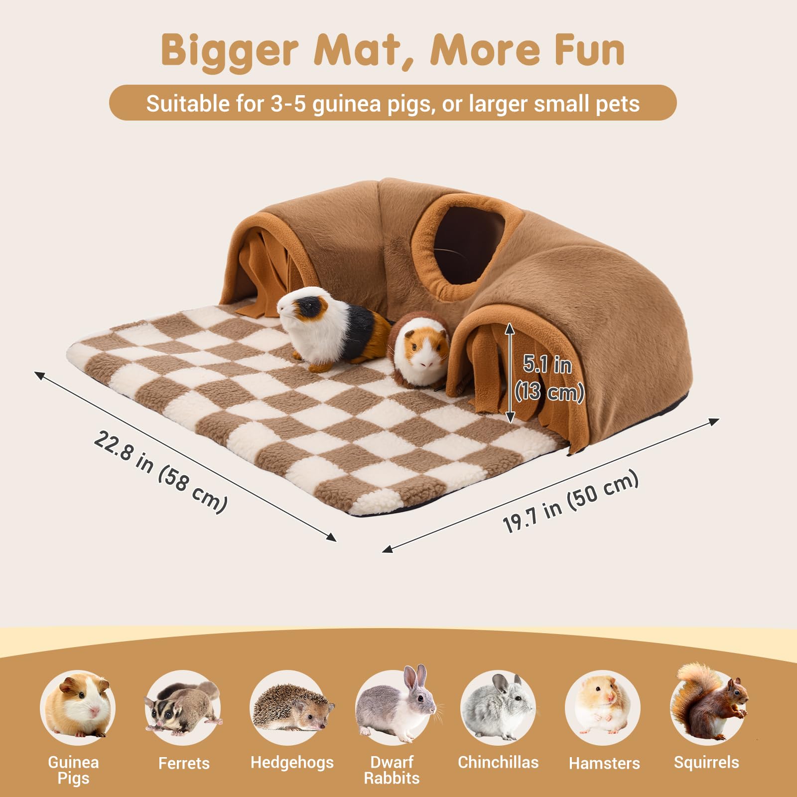 Avont dimensiones 58x55x20 cm para mascotas pequeñas.