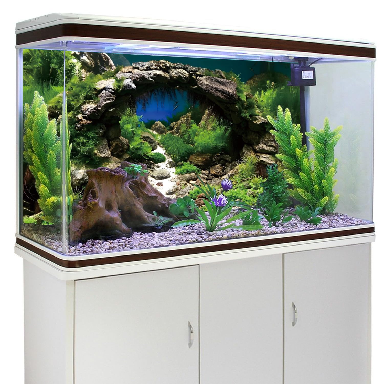 AWERT fondo acuario natural: crea ambiente sereno para tus peces