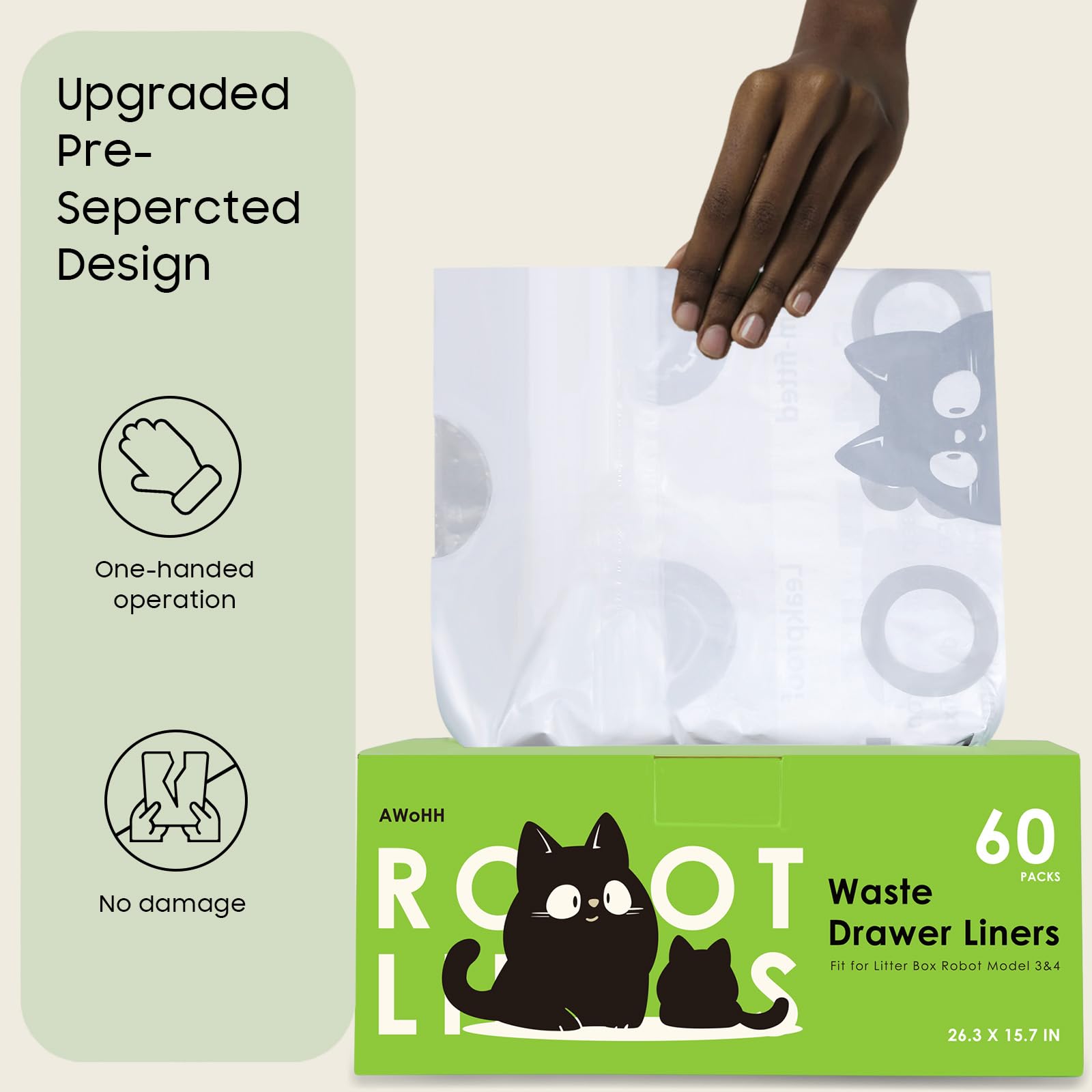 Instalación fácil con AWoHH para caja de arena robot cambio rápido