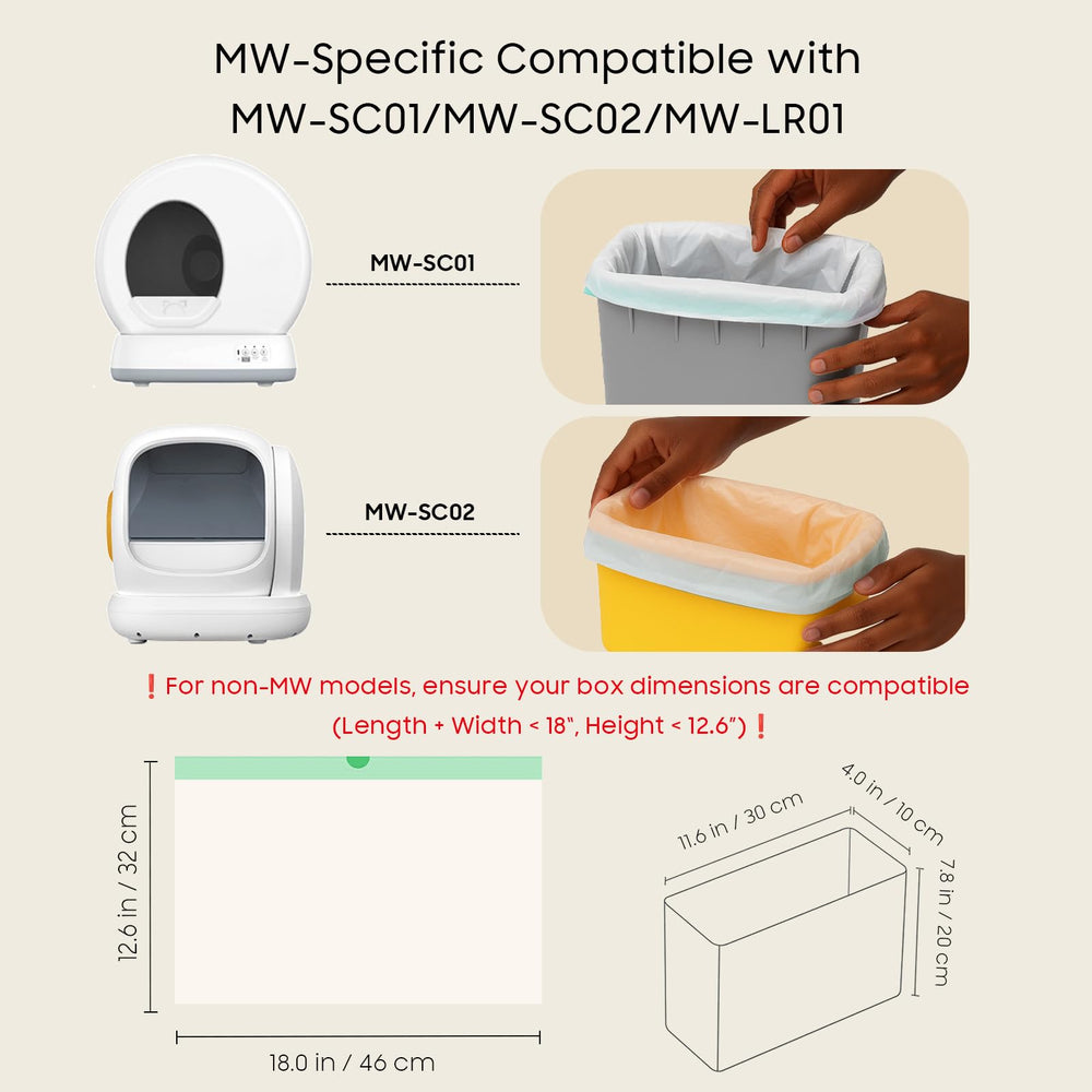 AWoHH bolsas para cajas automáticas 18x12-6 pulgadas, cierres seguros