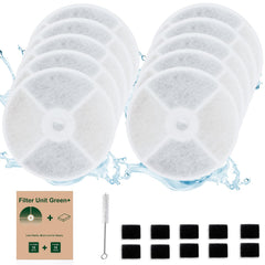 AWoHH filtros para fuente de gatos, versión reducida, menos plástico y agua más limpia.