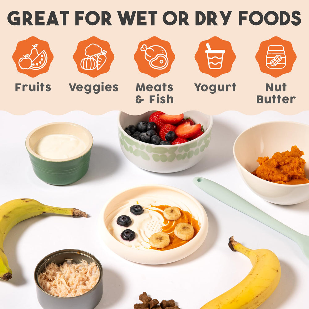 Awoo Lick Dish sensorial para reducción potencial de ansiedad durante grooming