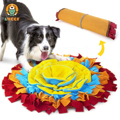 Alfombra AWOOF de olfato para perros en interior, estimula el olfato y reduce aburrimiento.