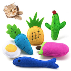 AWOOOF juguete pez de peluche catnip, estimulación suave para el gato