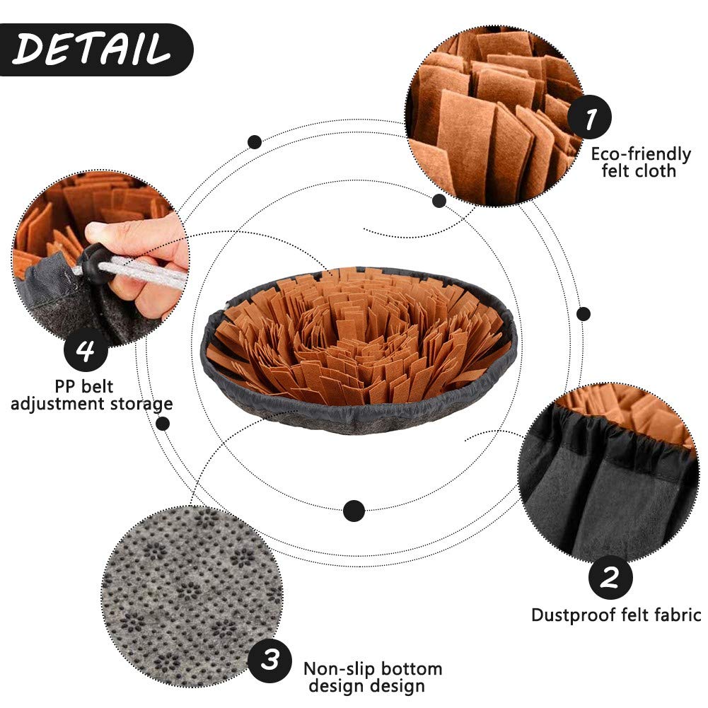 AWOOF Snuffle Mat portátil, ideal para viajes y uso en casa.