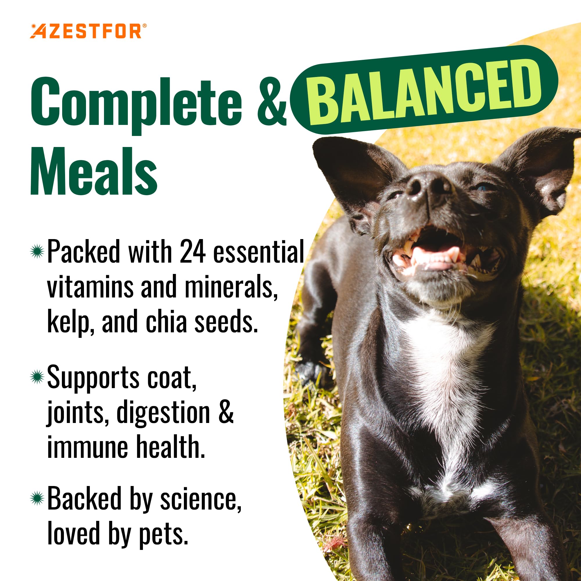 Ingredientes clave como chía y kelp en Azestfor para omega saludables.
