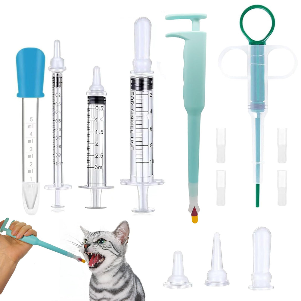 AZOFFYIU dispensador-pastillas-gato-frente, facilita administración de píldoras.