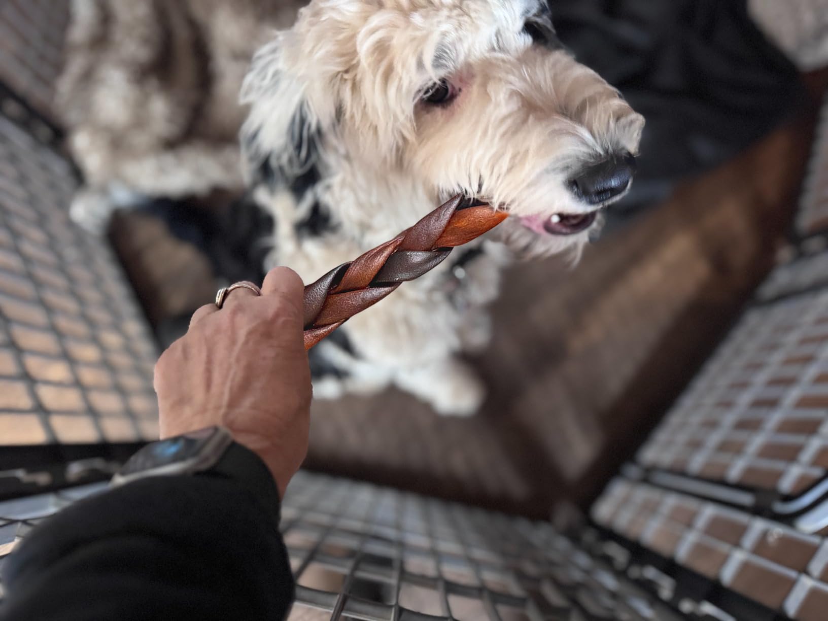AZRAPAWS palitos trenzados, aroma natural suave para perros