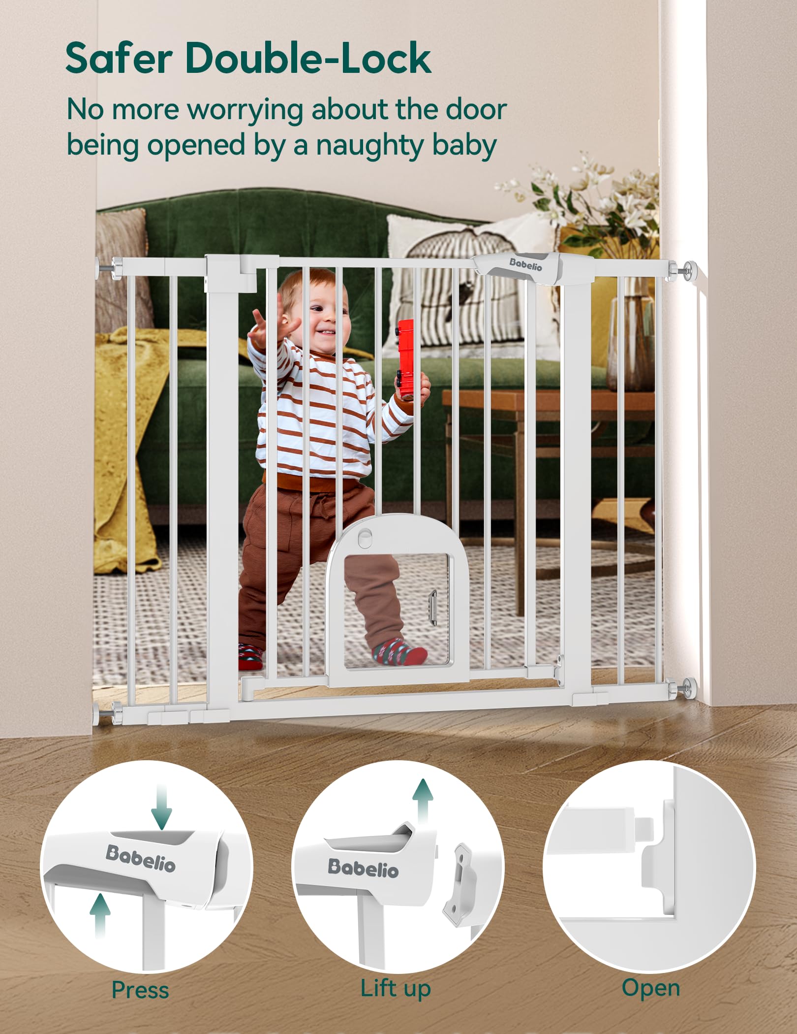 Babelio acceso fácil con una mano para niños y mascotas