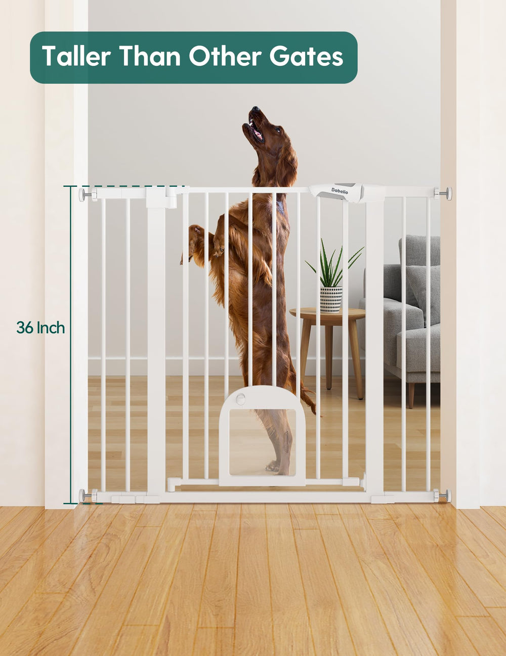 Babelio puerta para gato con ajuste izquierdo-derecha para comodidad