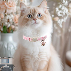 Babole Pet collar gato con campana rosa, localizable con suave tintineo.
