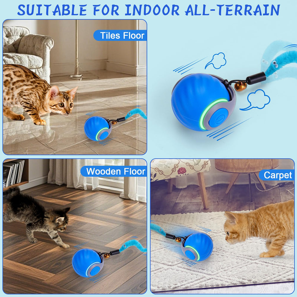 BABORUI Bola Interactiva para Gatos, diseño duradero para uso diario