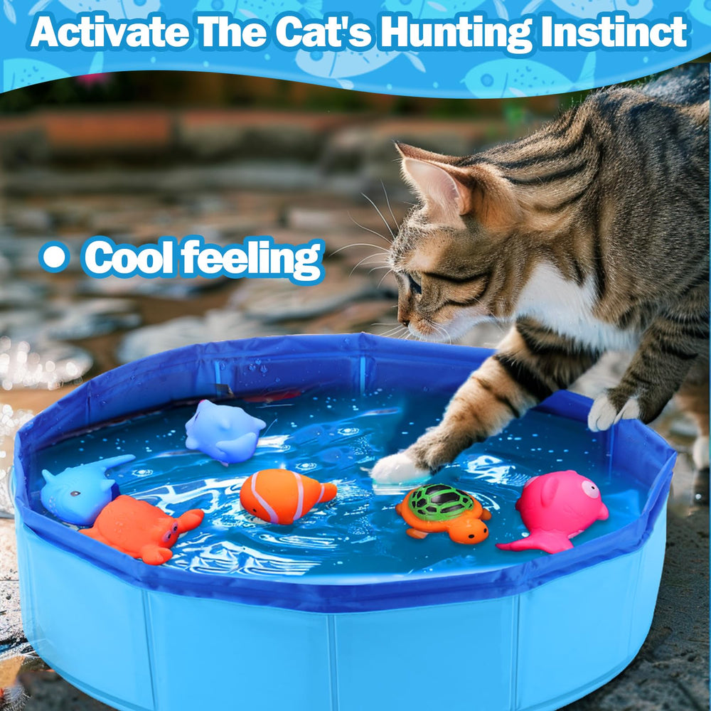 BABORUI Set de 6 juguetes acuáticos para gatos curiosos