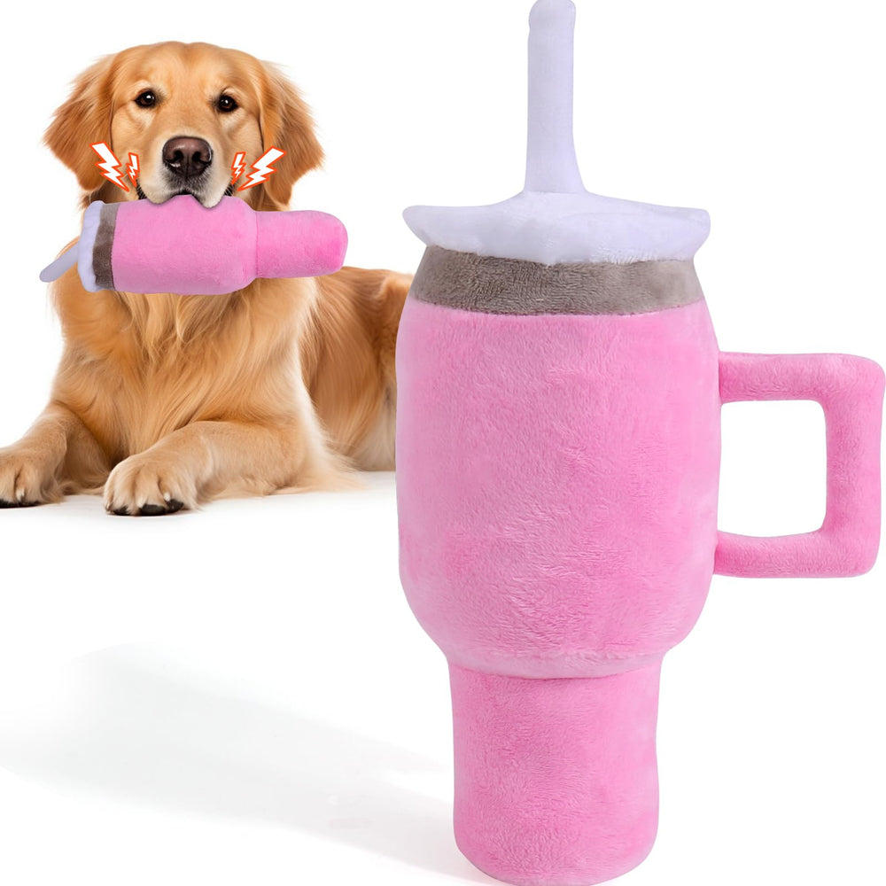 Juguete BABORUI para perro taza rosa: diseño único para juego diario.