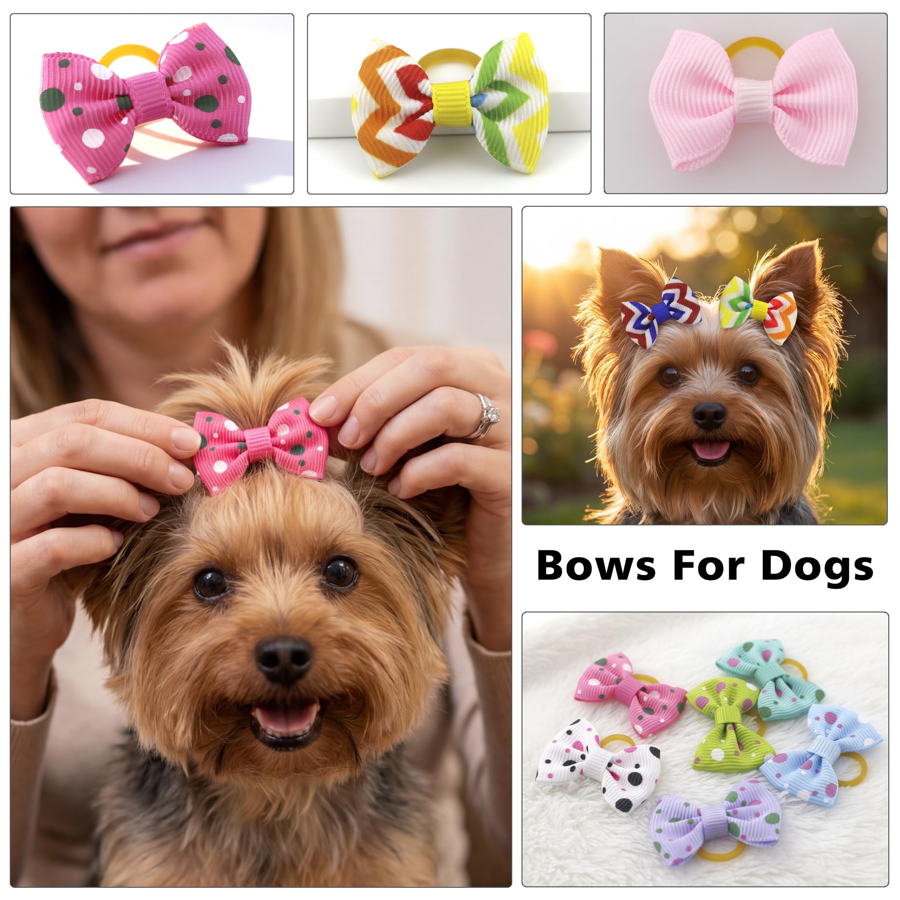Babymatch: accesorios coloridos para peinar perros pequeños