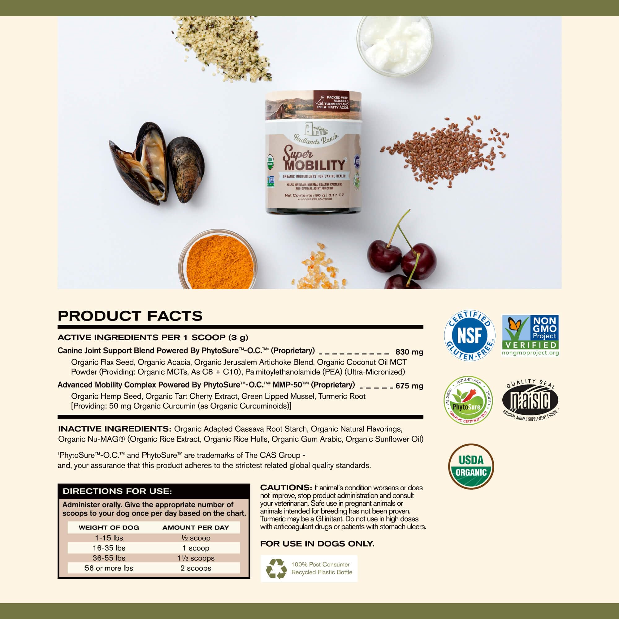 Badlands Ranch extracto de cereza para apoyo inmunitario y articulaciones.