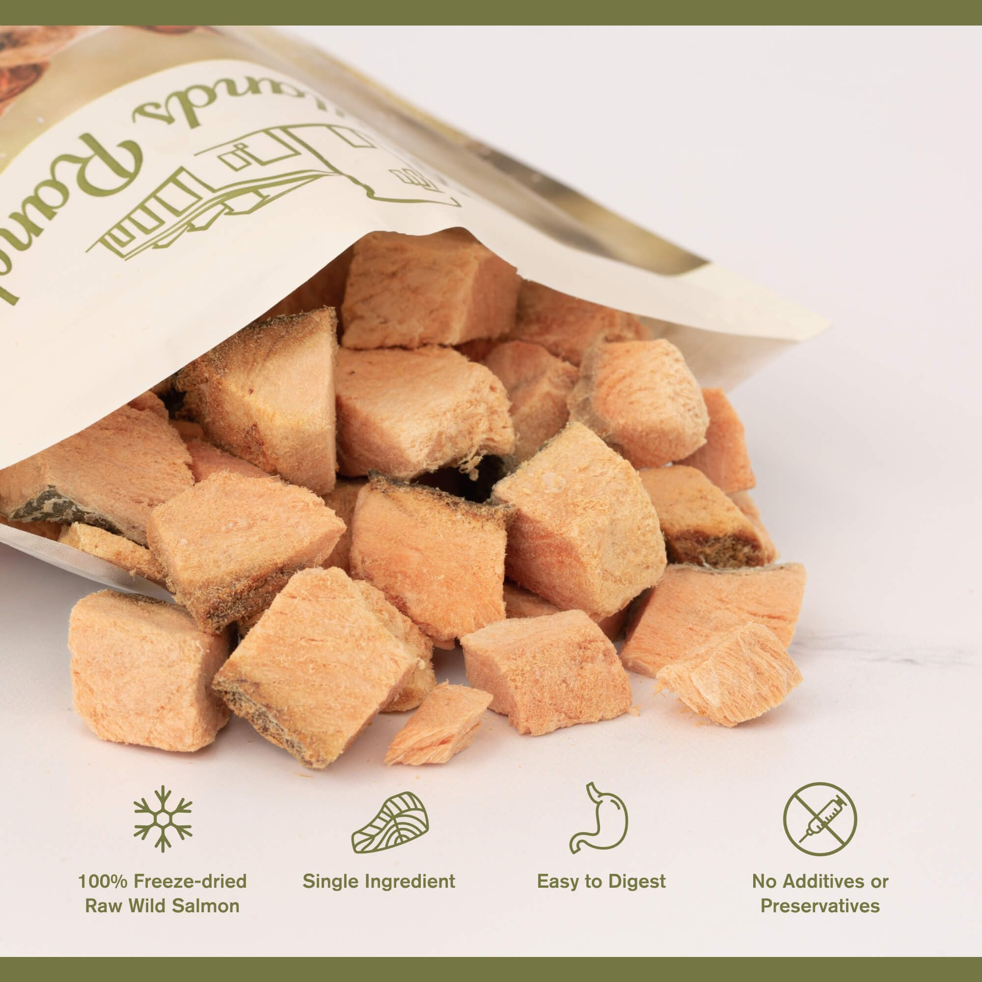 BADLANDS RANCH Snack diario wellness salmon, fomenta hábitos saludables y gusto agradable.