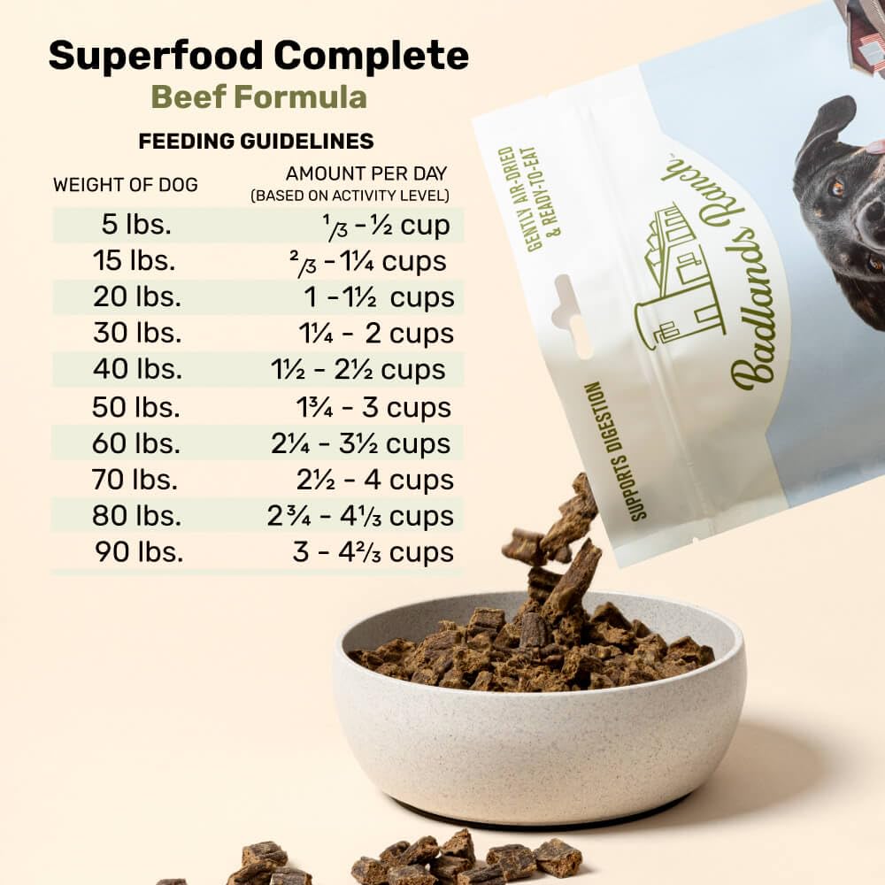 BADLANDS RANCH textura-seca-al-aire para conservar nutrientes y sabor.