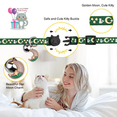 Collar Baeuppit para gato ajuste 6-9-10-7 pulgadas, se adapta cómodamente.