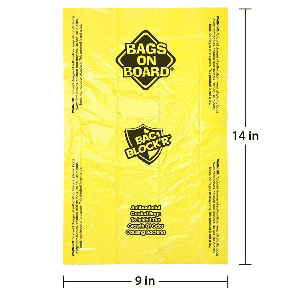 Bags on Board - bolsas resistentes para desechos, protección contra fugas