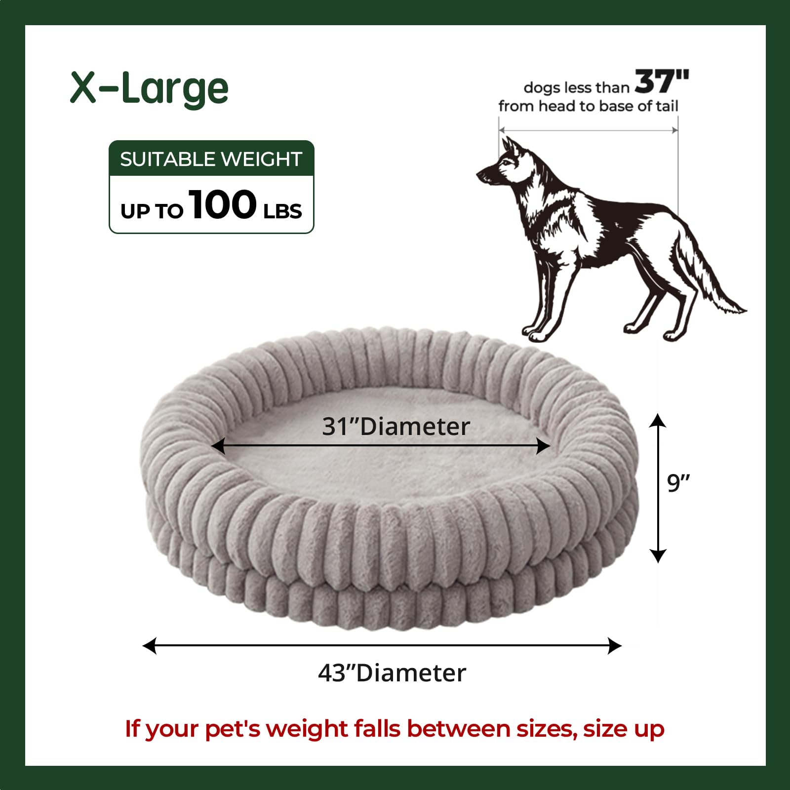 BALANCE cama donut borde relajante, soporte para cuello y cabeza.