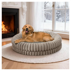 BALANCE cama donut 43pulgadas, cómodo y espacioso para perros grandes.