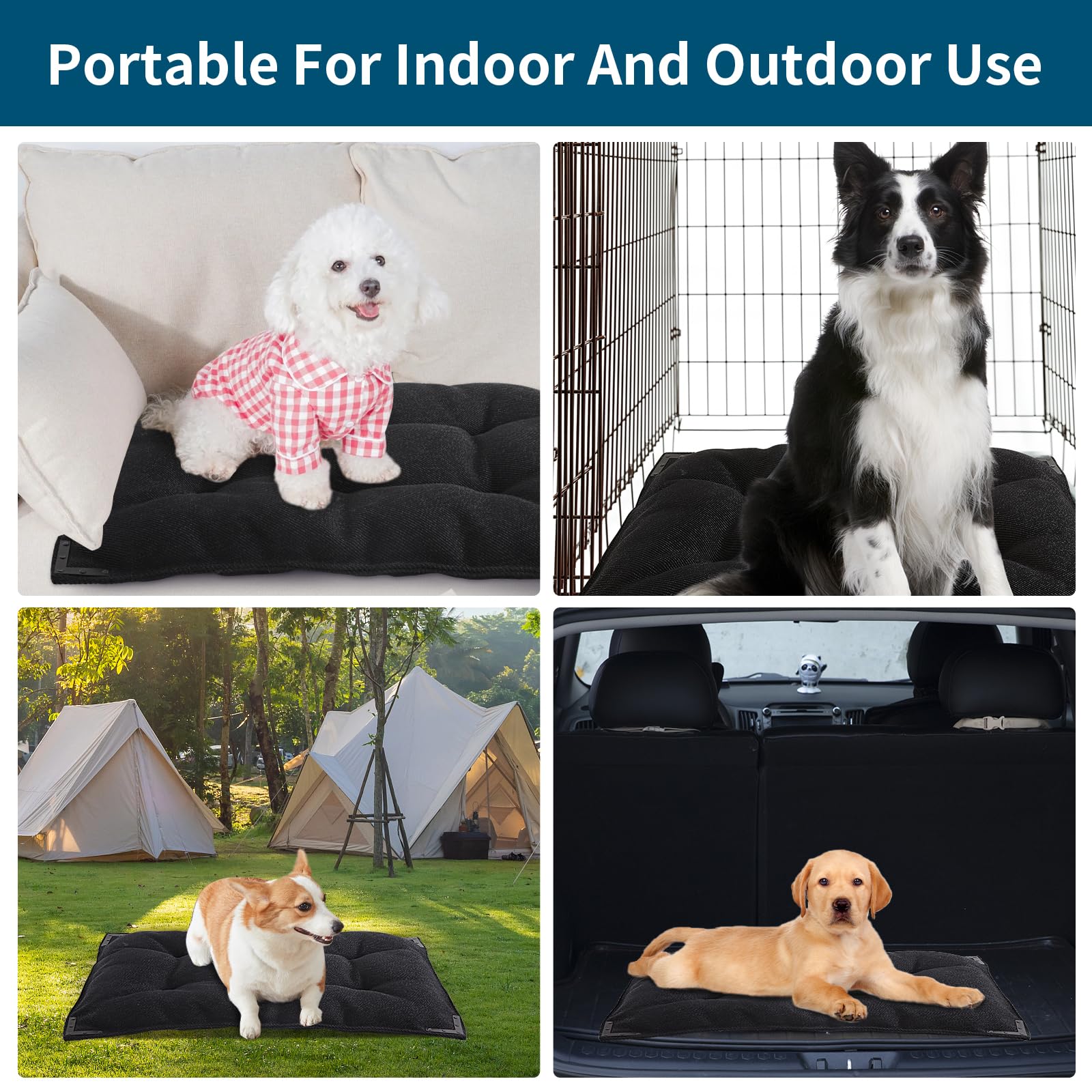 BALAPET cama para uso interior y exterior, comodidad duradera para tu perro.
