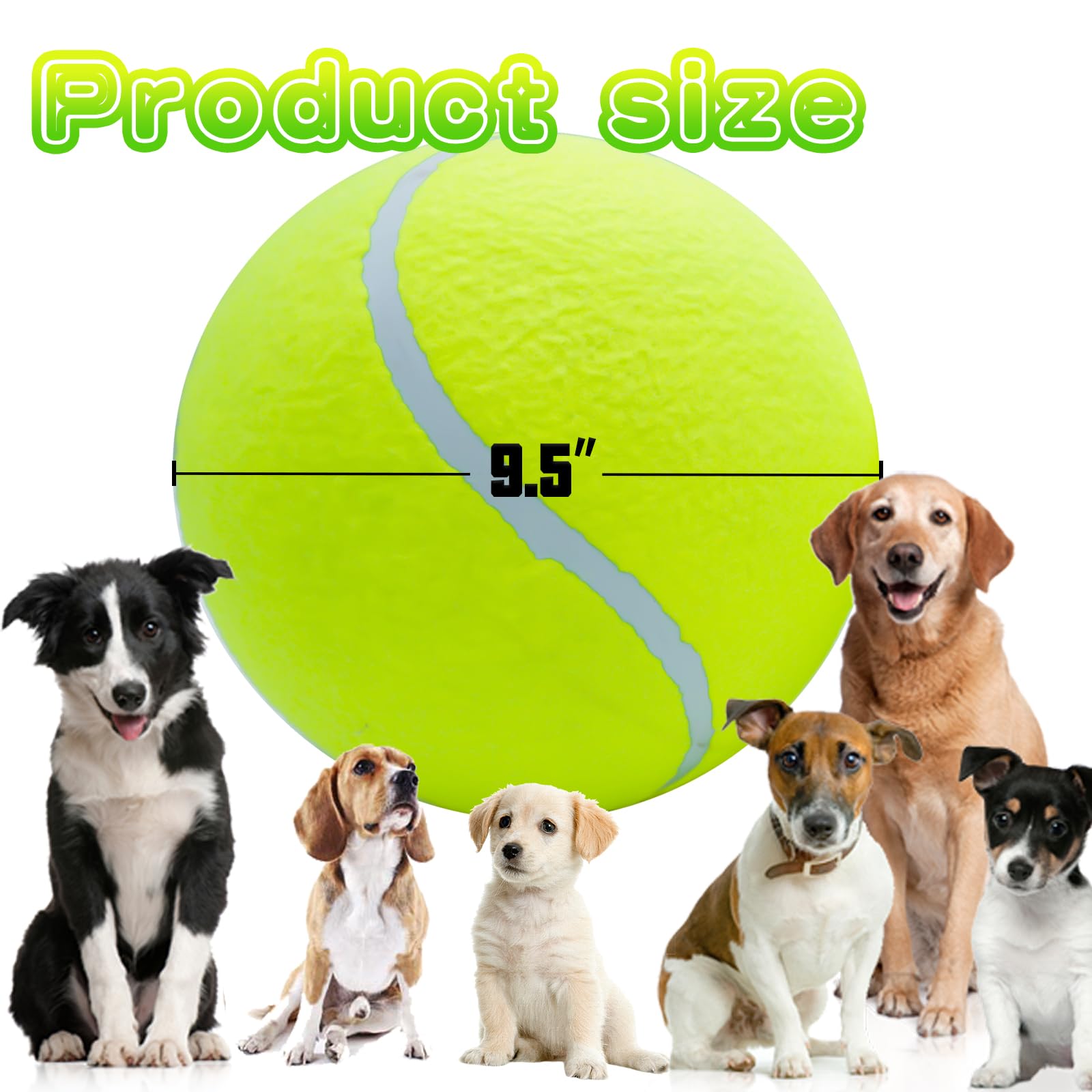 Banfeng pelota-tenis-perro-grande-rebote-fuerte, ideal para entrenamientos y diversión al aire libre.
