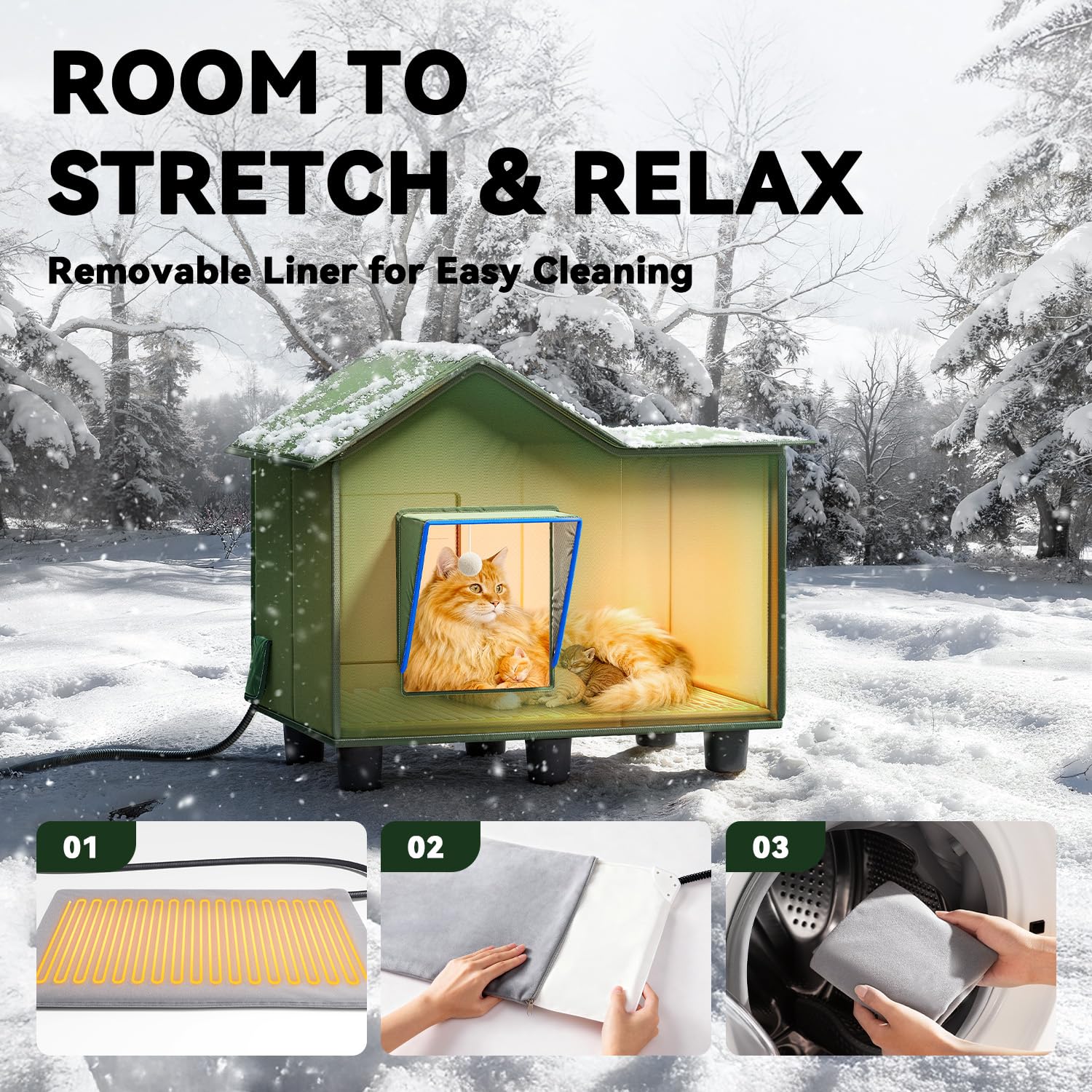 Banxye cobertizo-gatos-puerta-pvc-desmontable facilita acceso limpio.