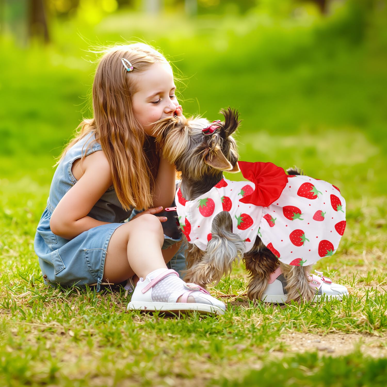 Baobicute cinco estilos de vestidos, fácil de poner para mascotas.