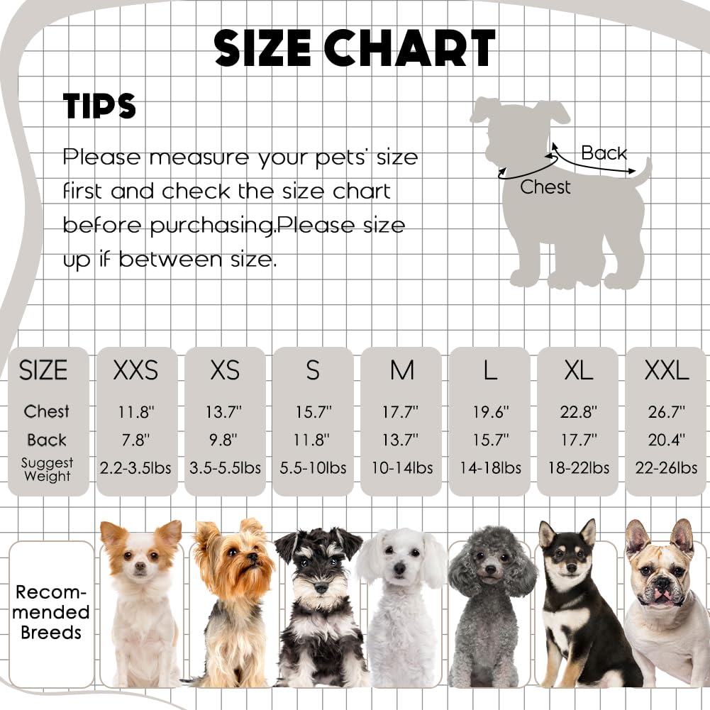 Baobicute ropa de abrigo para perros y gatos, duradera y lavable