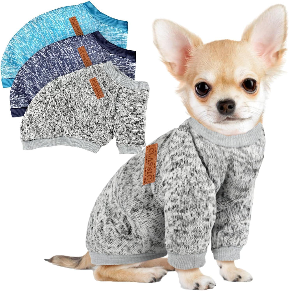 Baobicute sudadera para perro pequeno, vista frontal, cálida y cómoda.