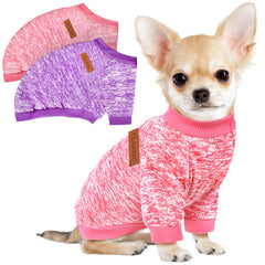 Baobicute suéter para perro pequeño, invierno suave para paseos diarios.