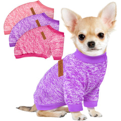 Baobicute suéter para perro pequeño frente: abriga con suavidad y estilo para paseos diarios.
