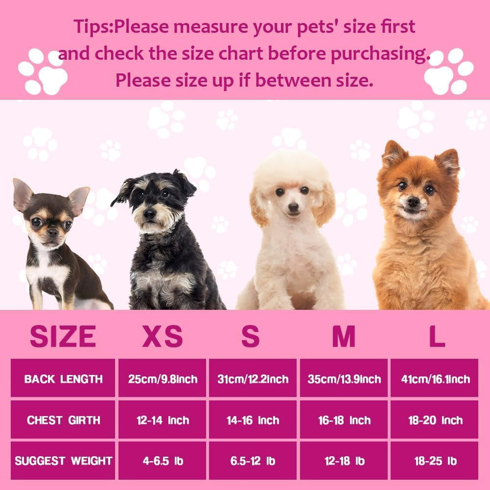 BAOBICUTE vestido pastel para perros y gatos pequeños
