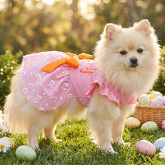Baobicute vestido perro Pascua lazo tul, detalle elegante para eventos