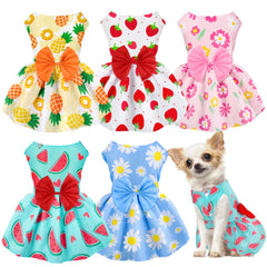 Baobicute vestidos para perros pequeños, veraniegos y frescos para paseos.