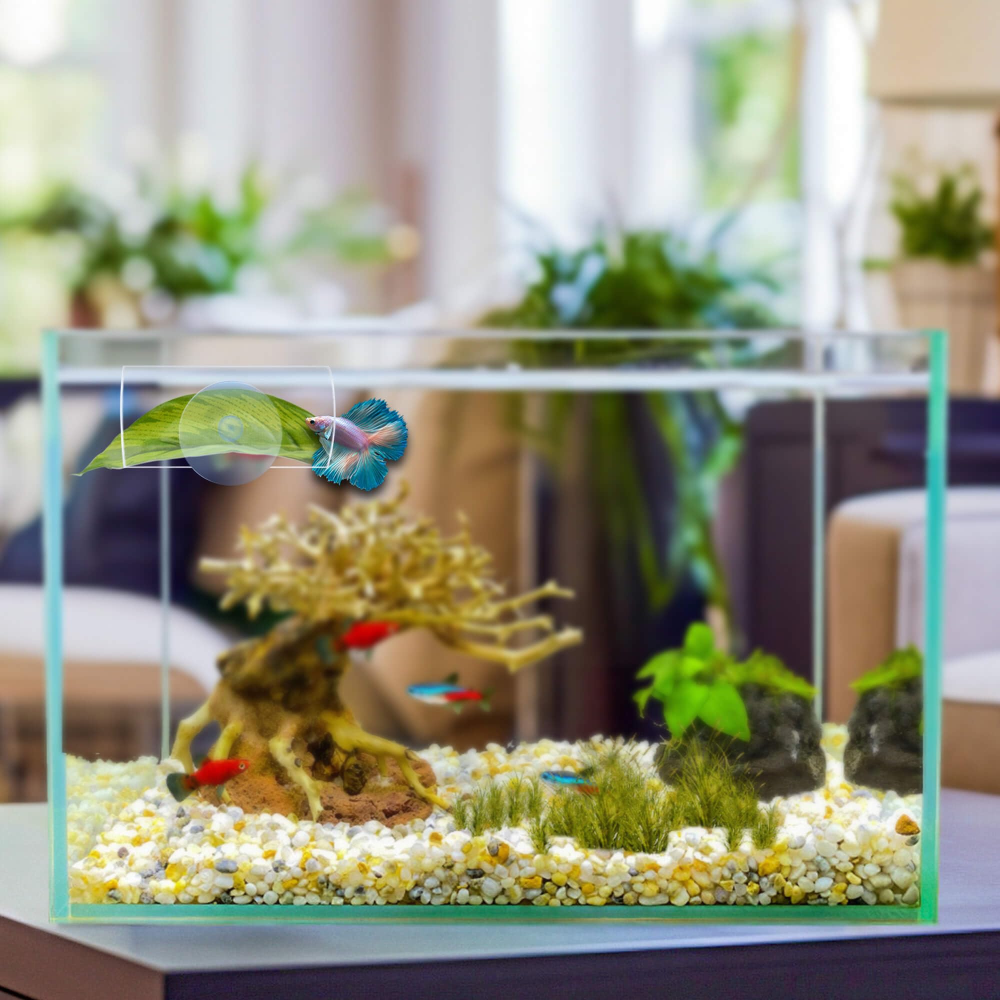 BaoZqua adorno de acuario mejora el hábitat y ofrece refugio.