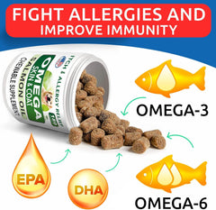 BARK&SPARK Omega-3 para perros: textura masticable ideal para perros exigentes.