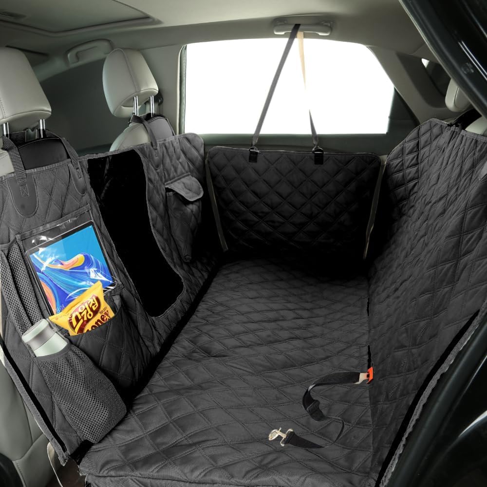 Bark Lover cobertura impermeable para asiento trasero, evita manchas y derrames en el coche.