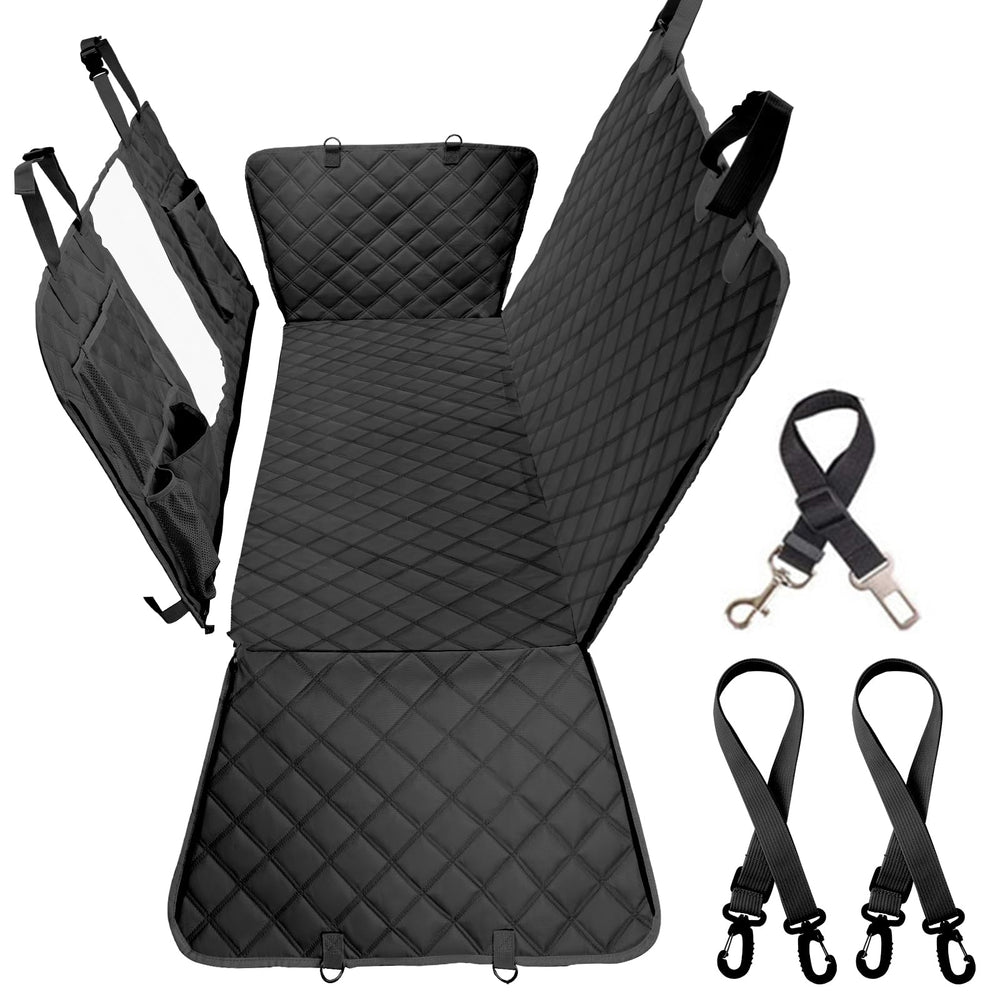 Bark Lover hamaca para perro en el asiento trasero, protección y comodidad durante el viaje.