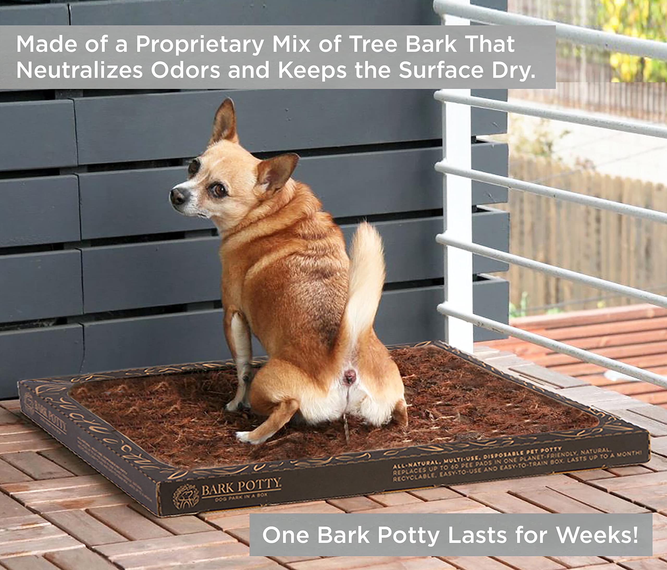 Bark Potty control de olor, ambiente más fresco para tu espacio.