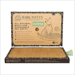 Bark Potty, uso interior para perritos, facilita entrenamiento en casa sin salir.