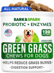 Bark&Spark masticables para césped protegen y restauran el color del césped.