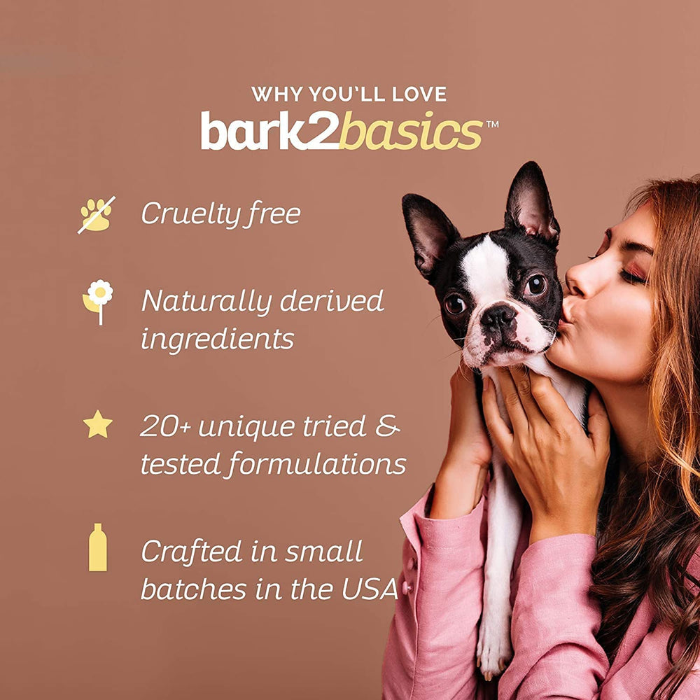 Bark2Basics limpieza nutritiva con proteínas para fortalecer el pelaje