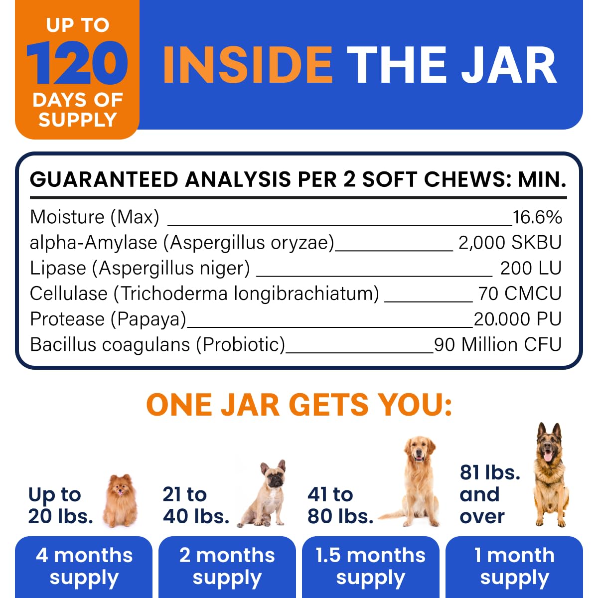 BARK&SPARK apto para todas las razas y edades caninas.