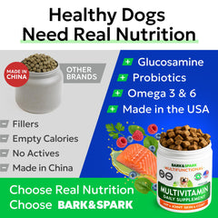 Cuidado de piel y pelaje con vitaminas de BARK&SPARK.