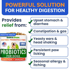 BARK&SPARK Probiotics: digestión más fácil para estómagos sensibles.